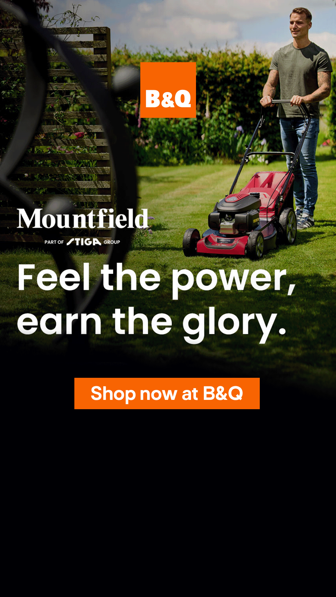 B&Q Facebook ad