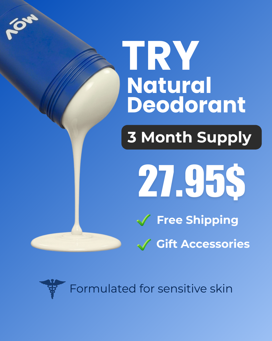 Mov Labs Facebook ad: Your Natural Deodorant Is Failing You. Ours Won't. Get 30%…
