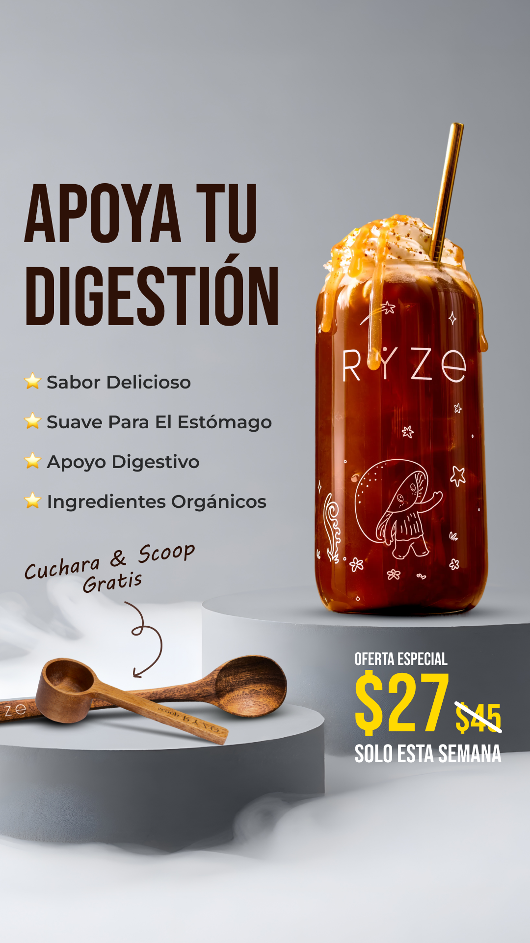 RYZE Superfoods Facebook ad