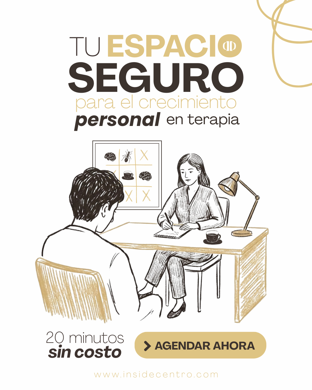 Inside Facebook ad: Agenda tu terapia ahora