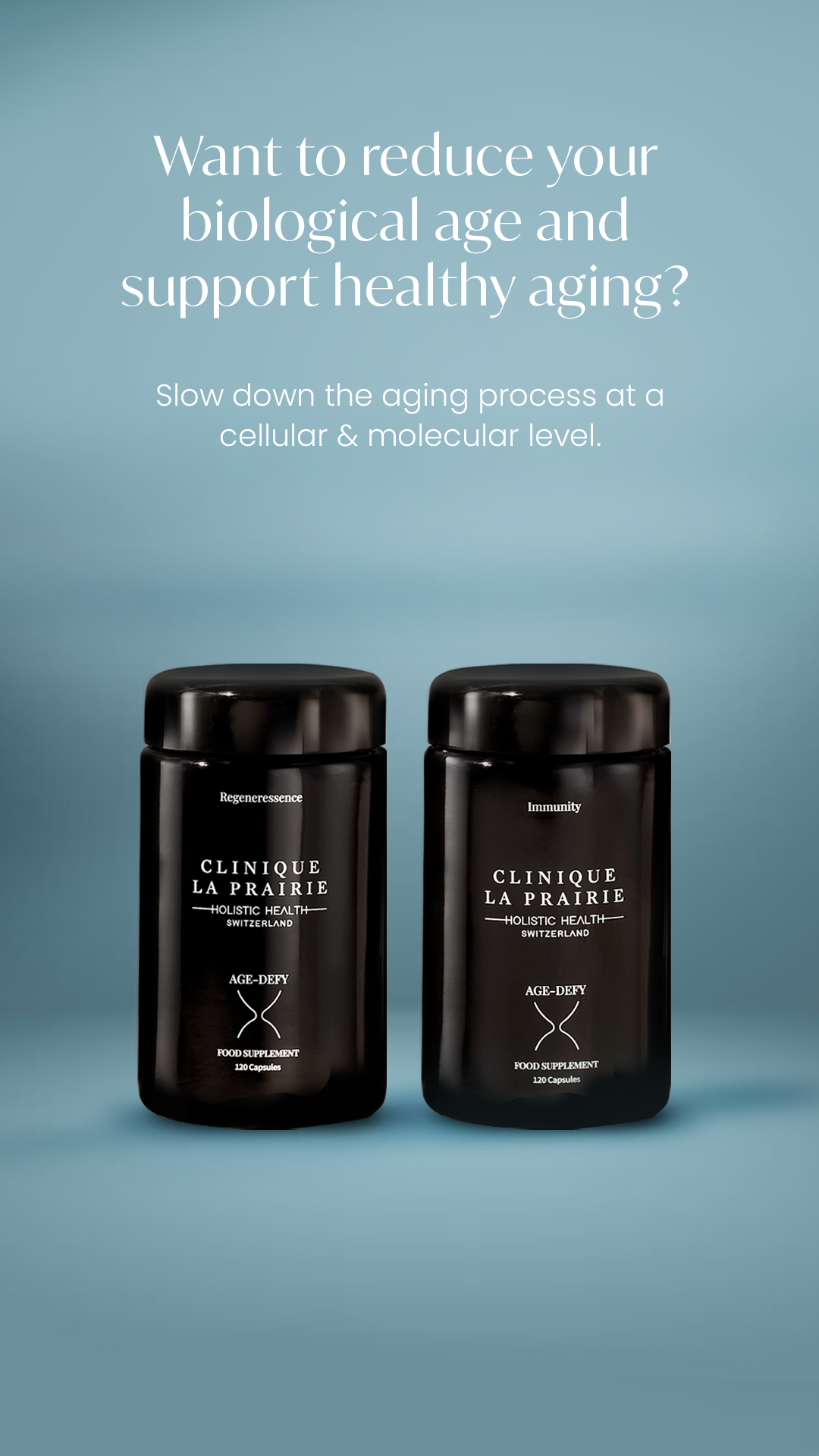 Holistic Health by Clinique La Prairie Facebook ad