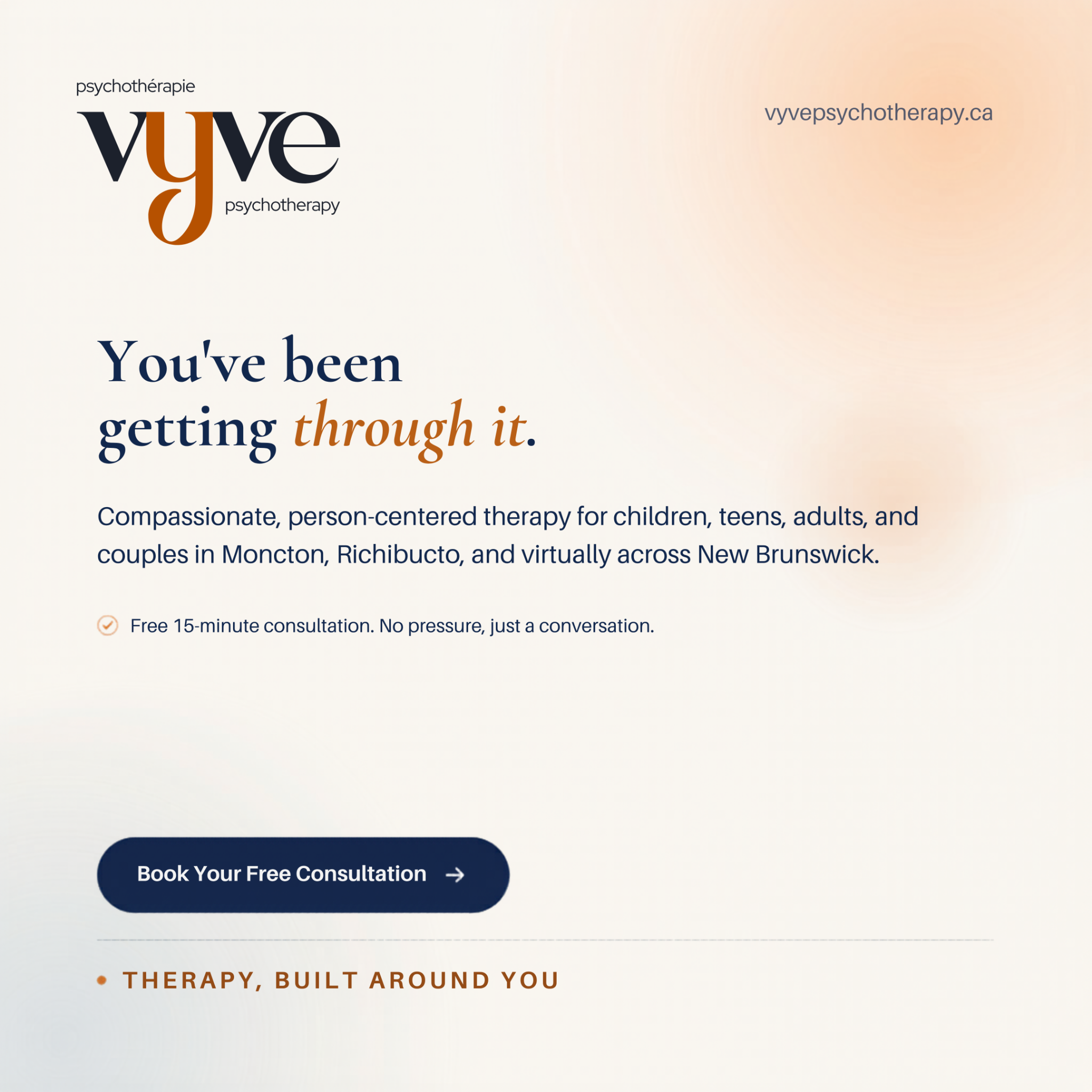 Vyve Psychotherapy Facebook ad