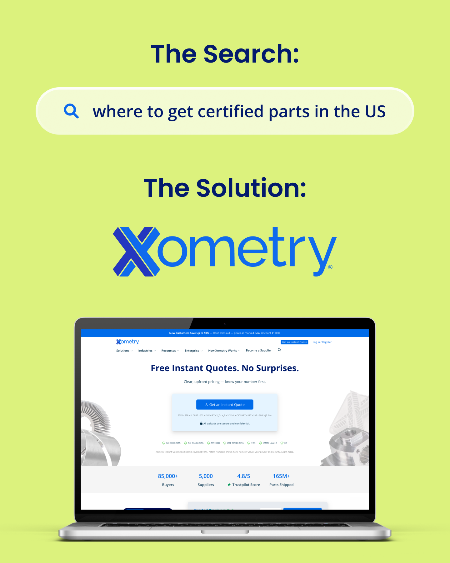Xometry Facebook ad