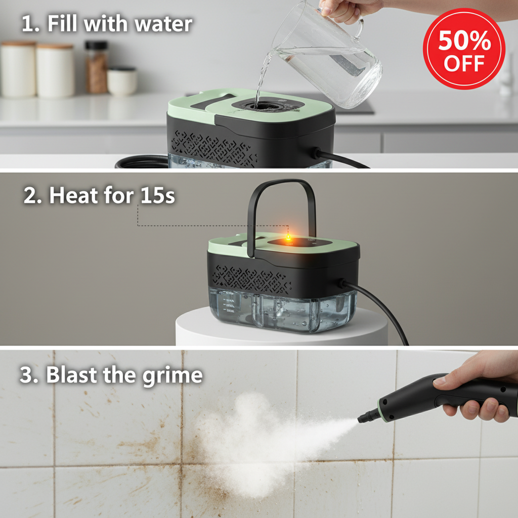 Sunnyale2 Facebook ad: Aless Portable High Steam Cleaner