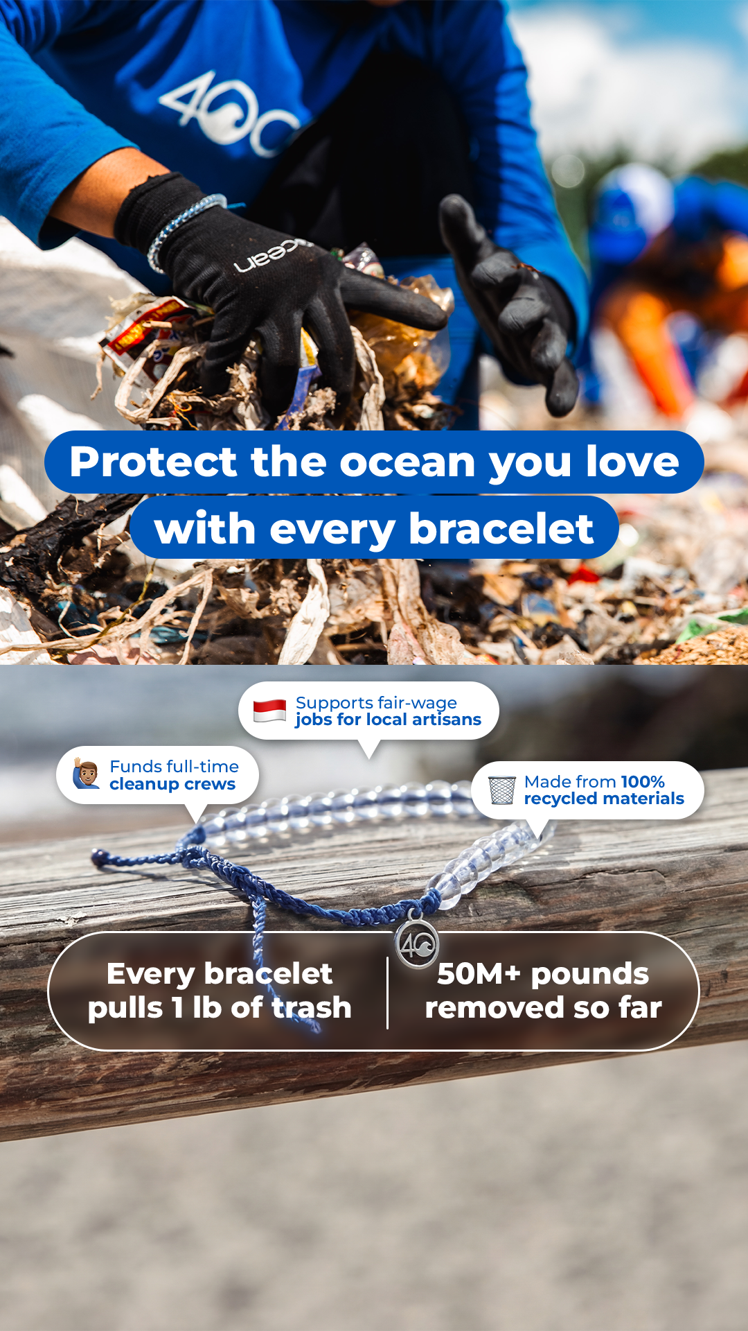 4ocean Facebook ad