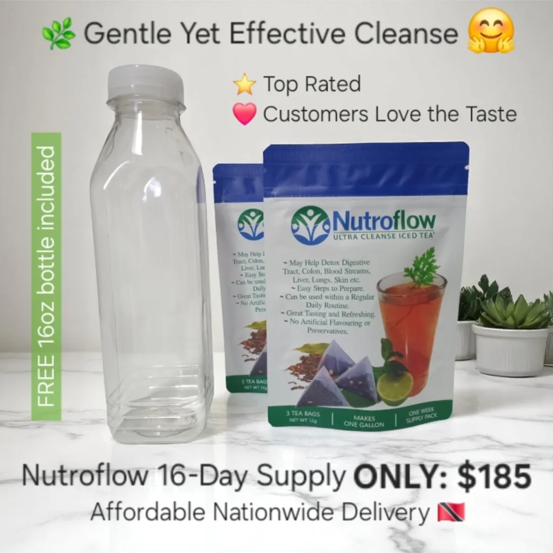 Nutroflow Ultra Cleanse Iced Tea Facebook ad: REAL CUSTOMER RESULTS