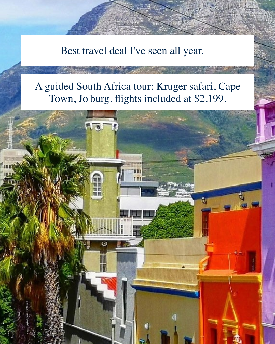 Travelzoo Facebook ad