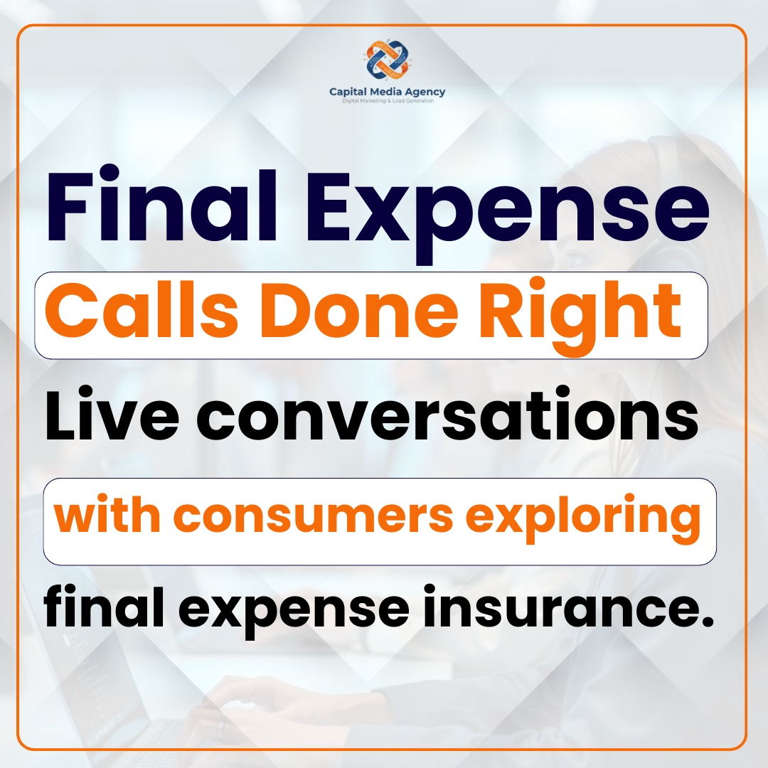 Capital Media Agency Facebook ad: Live FE Calls Only, No Retainer