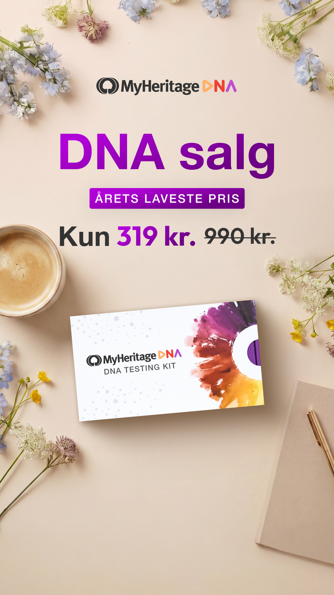 MyHeritage Norge Facebook ad from Jun 3, 2026