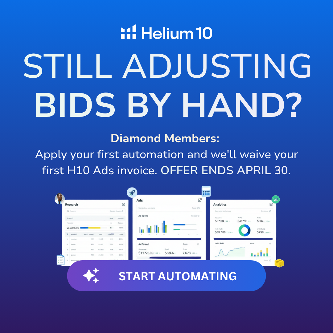 Helium 10 Facebook ad