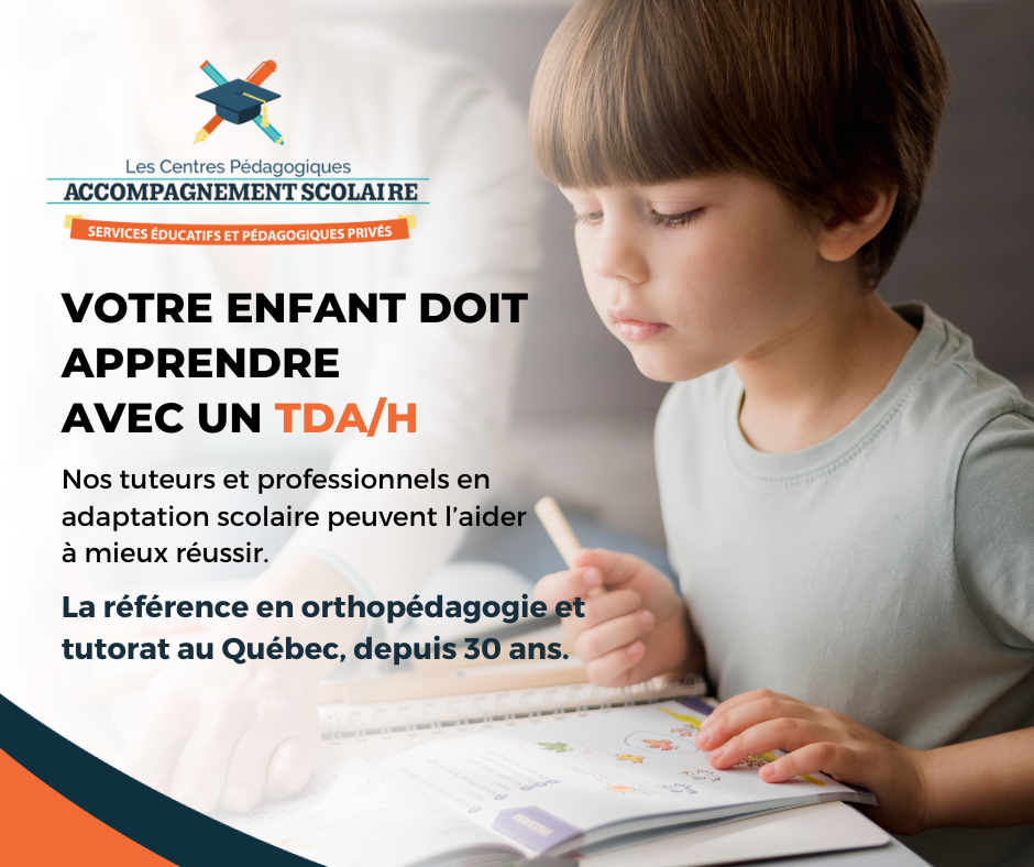 Accompagnement Scolaire / Centres Pédagogiques / Orthopédagogie / Tutorat Facebook ad from Apr 8, 2024