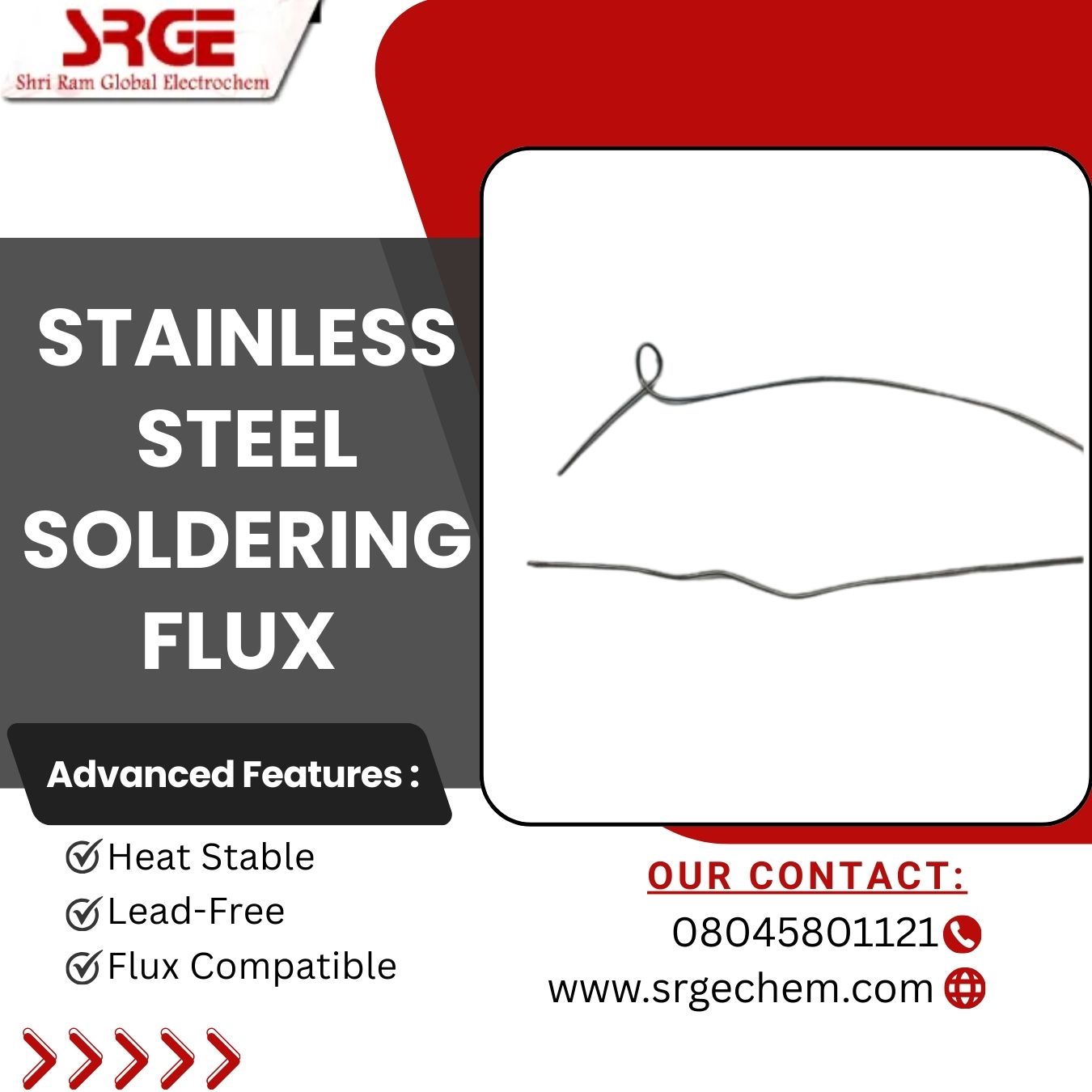Shri Ram Global Electrochem Facebook ad: Premium Flux & Wire Enamel Remover Solutions for…