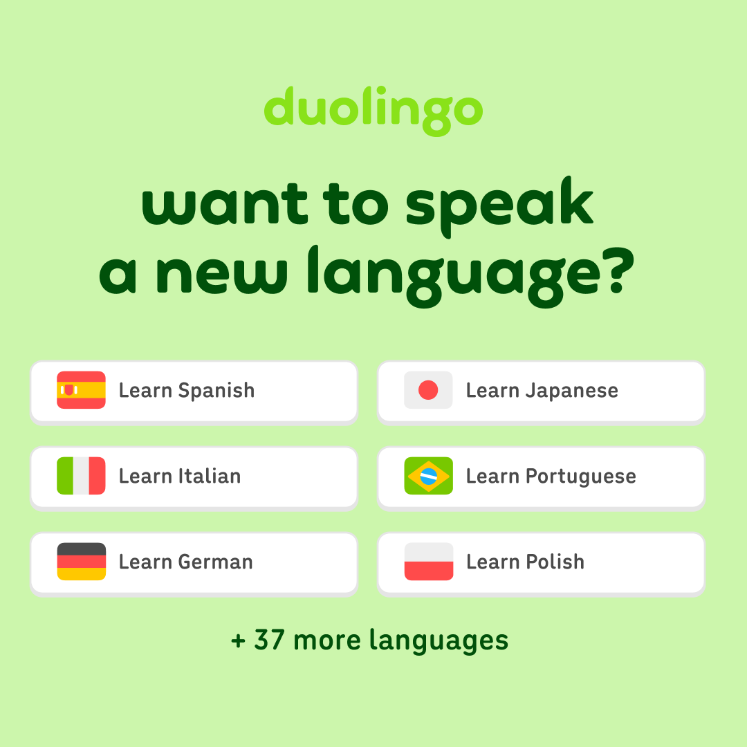 Duolingo Facebook ad