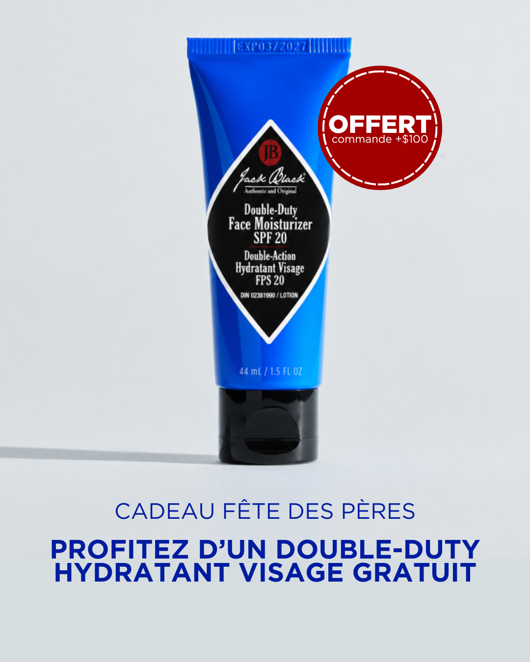 Jack Black Men's Skincare Canada Facebook ad