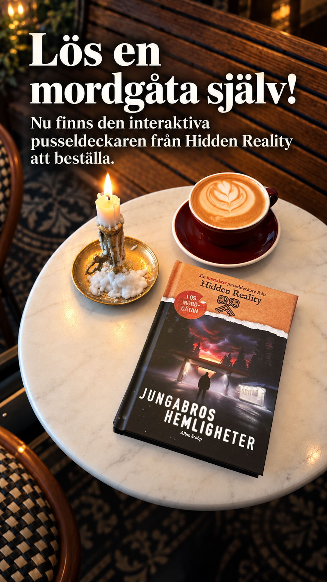Hidden Reality Facebook ad: Lös en mordgåta själv (i ny pusseldeckare!)