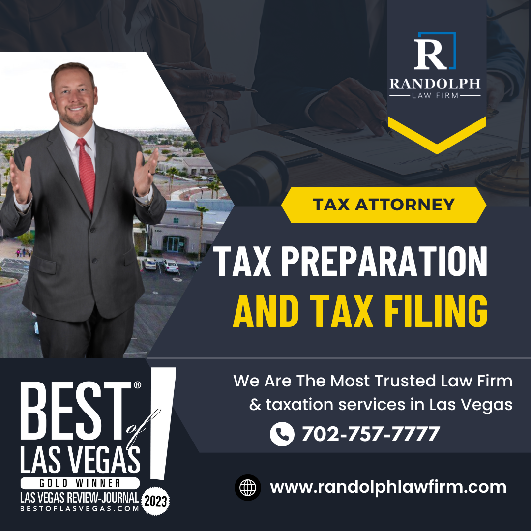 Randolph Law Firm, P.C. Facebook ad: Prepare and File your taxes.