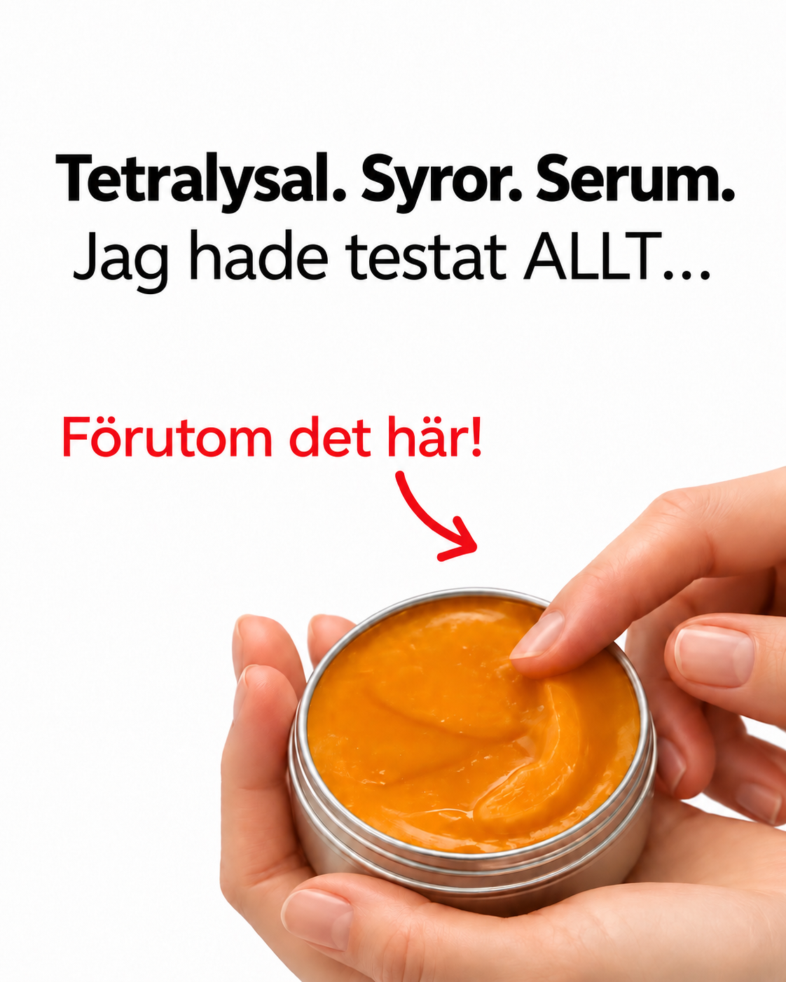 LovieBaby Facebook ad: Naturlig hudvård för akne