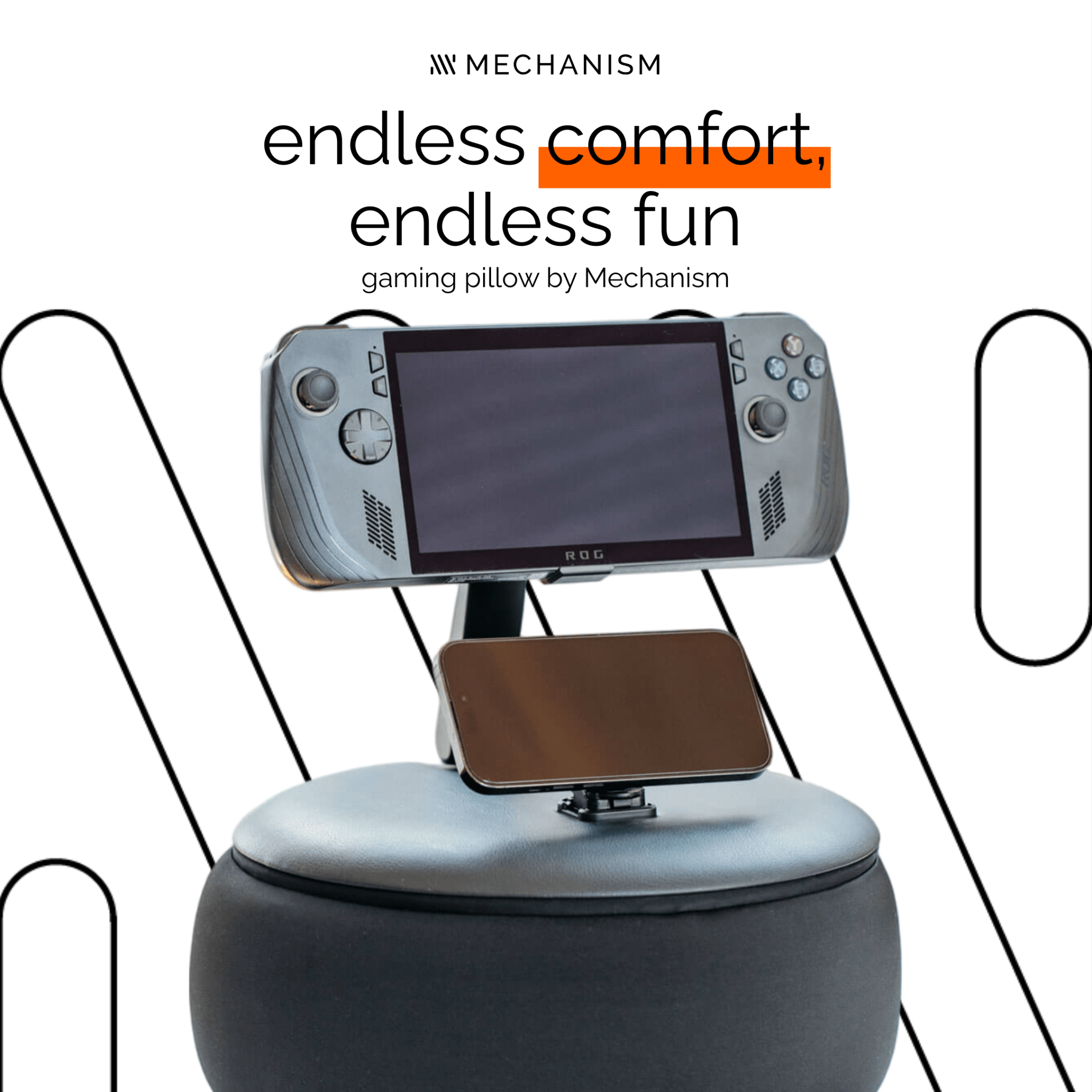 Mechanism - Handheld Gaming Accessories Facebook ad: Gaming Pillow