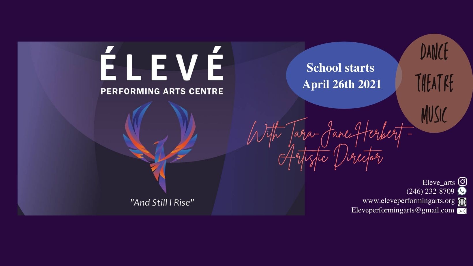 Eleve Performing Arts Centre Facebook ad: A truly one of a kind inspirational centre…