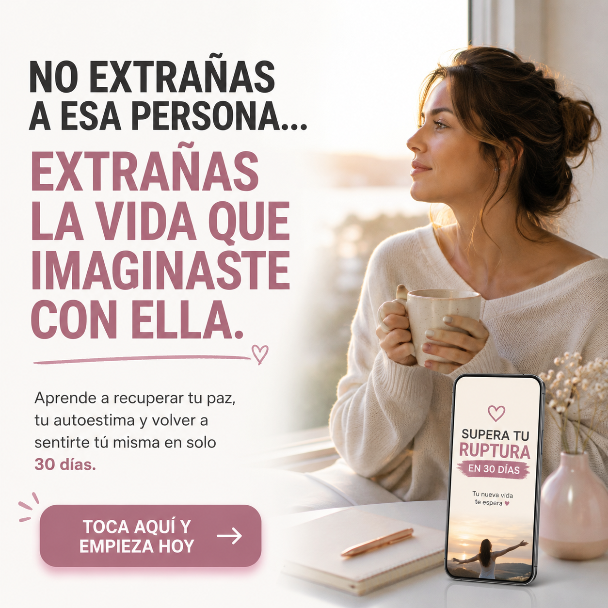 Terapia Emocional y Relaciones Nuevo Inicio Facebook ad: Toca aqui y empieza hoy.