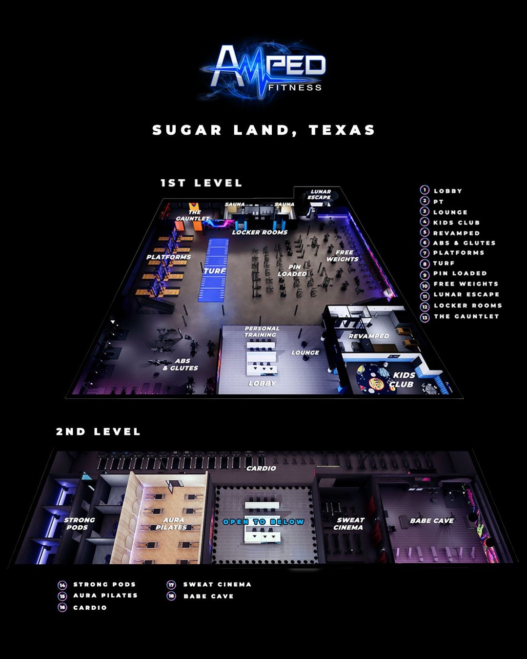 Amped Fitness Facebook ad: Your best self needs a space like this