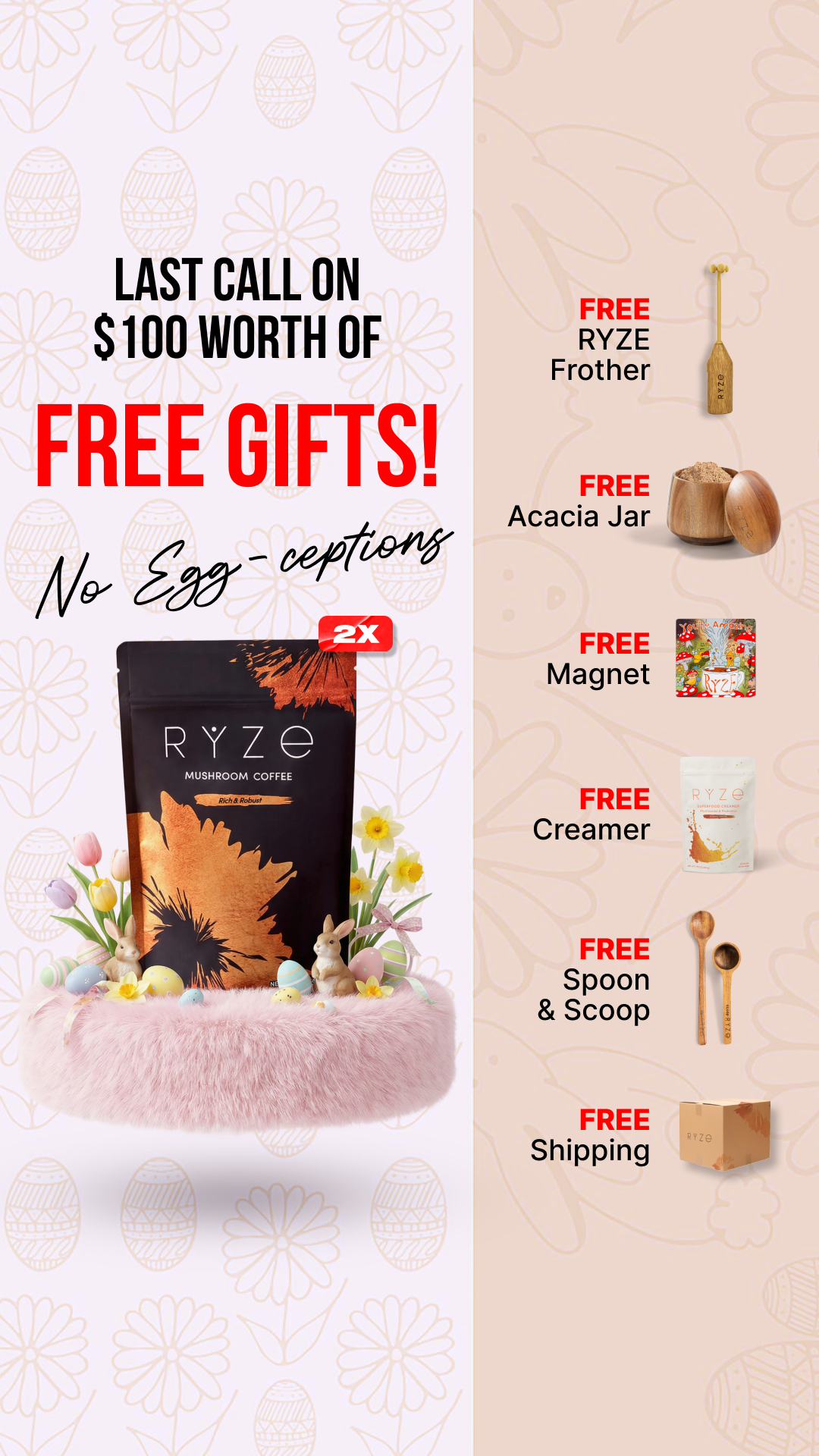 RYZE Superfoods Facebook ad