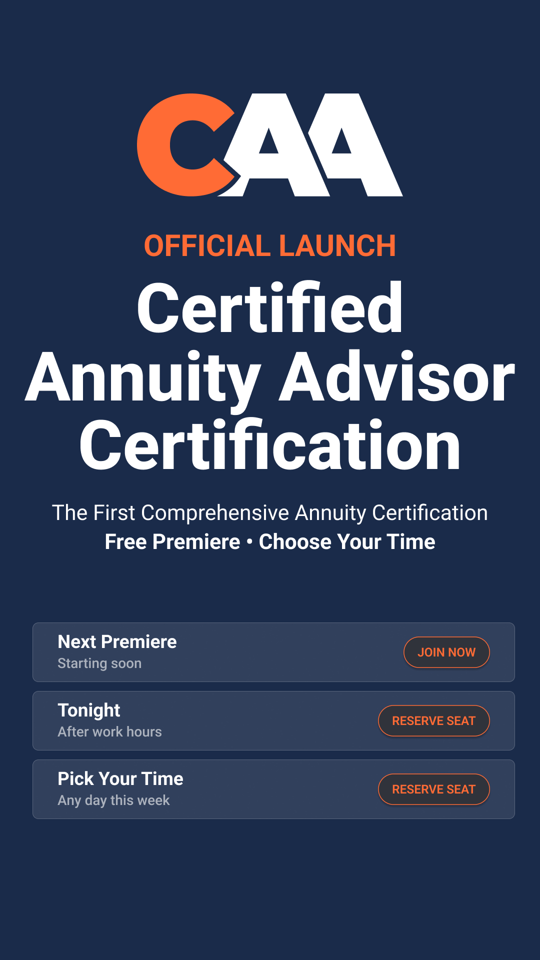 Certified Annuity Advisor Facebook ad from May 6, 2026