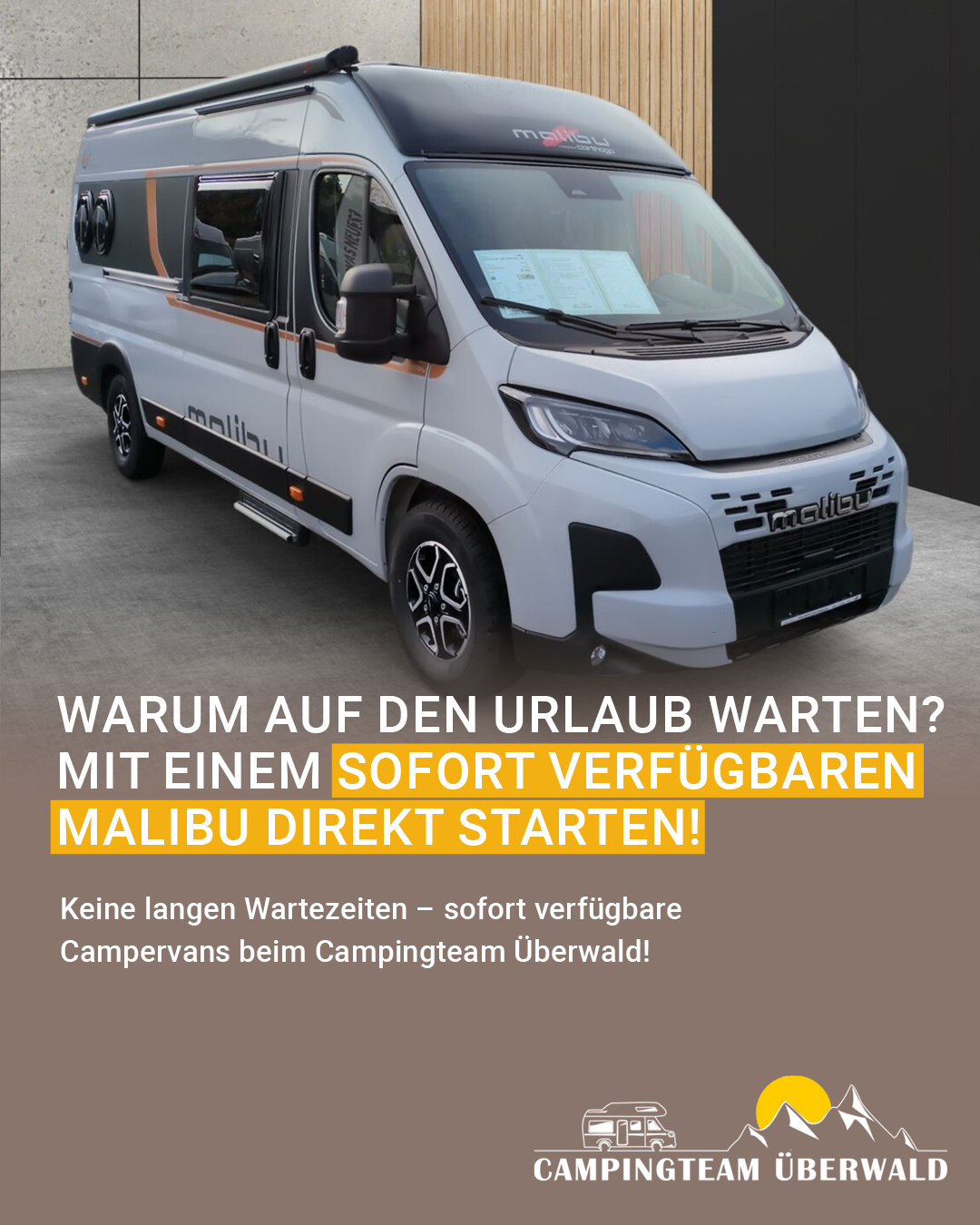 Campingteam Ueberwald Facebook ad: Malibu - Campervans entdecken