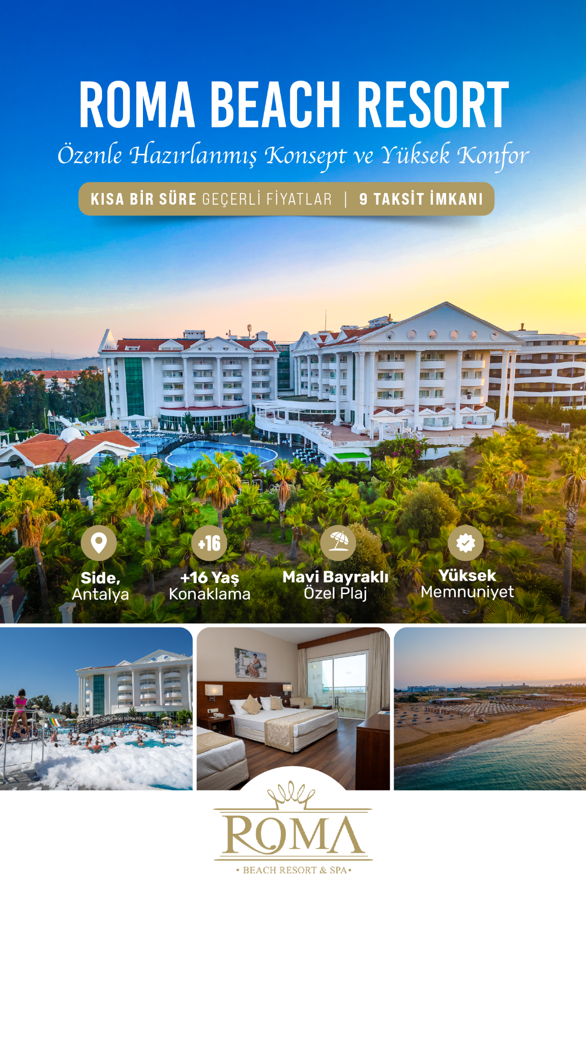 Roma Beach Resort & SPA Facebook ad from Mar 6, 2026