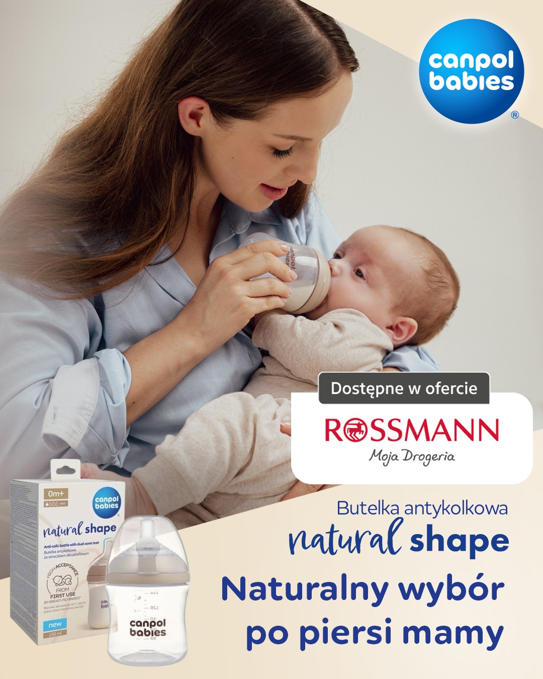 Canpol babies. Udany początek macierzyństwa Facebook ad: natural Shape | Drogeria Rossmann.pl