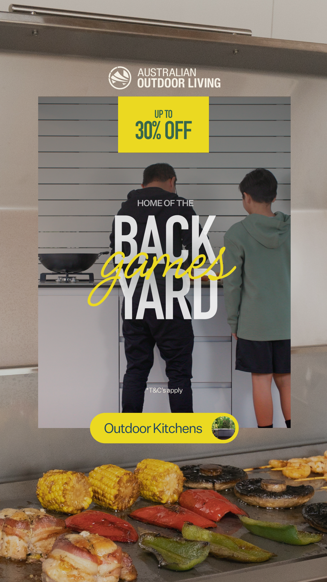 Australian Outdoor Living Facebook ad from Aug 13, 2026