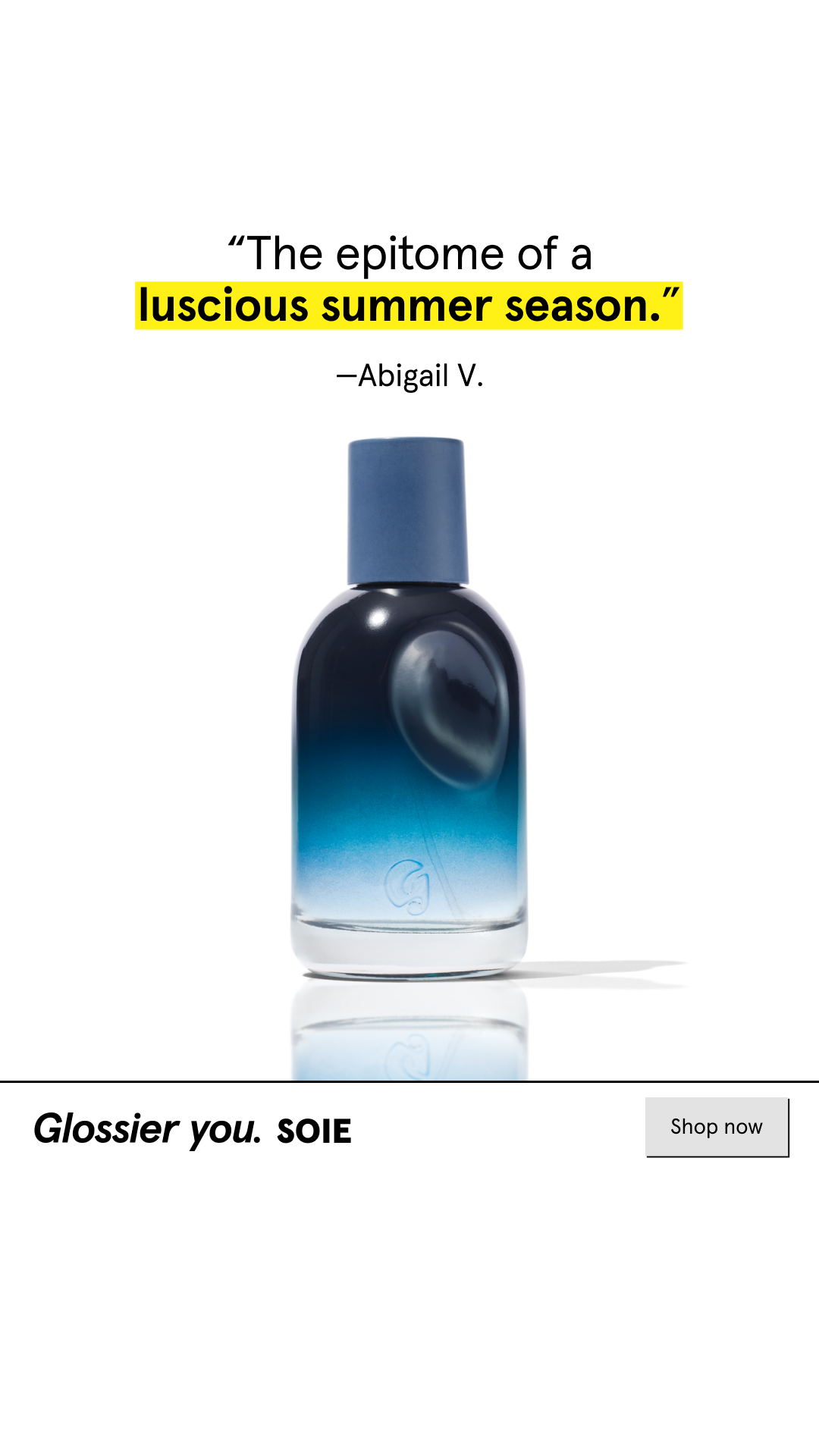 Glossier Facebook ad