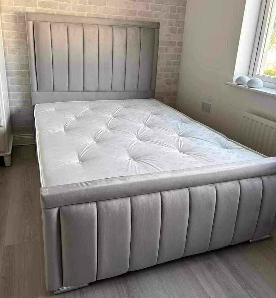 Decor Furniture Facebook ad: Panel Double Bed For Sale with Delivered To Your Door Step