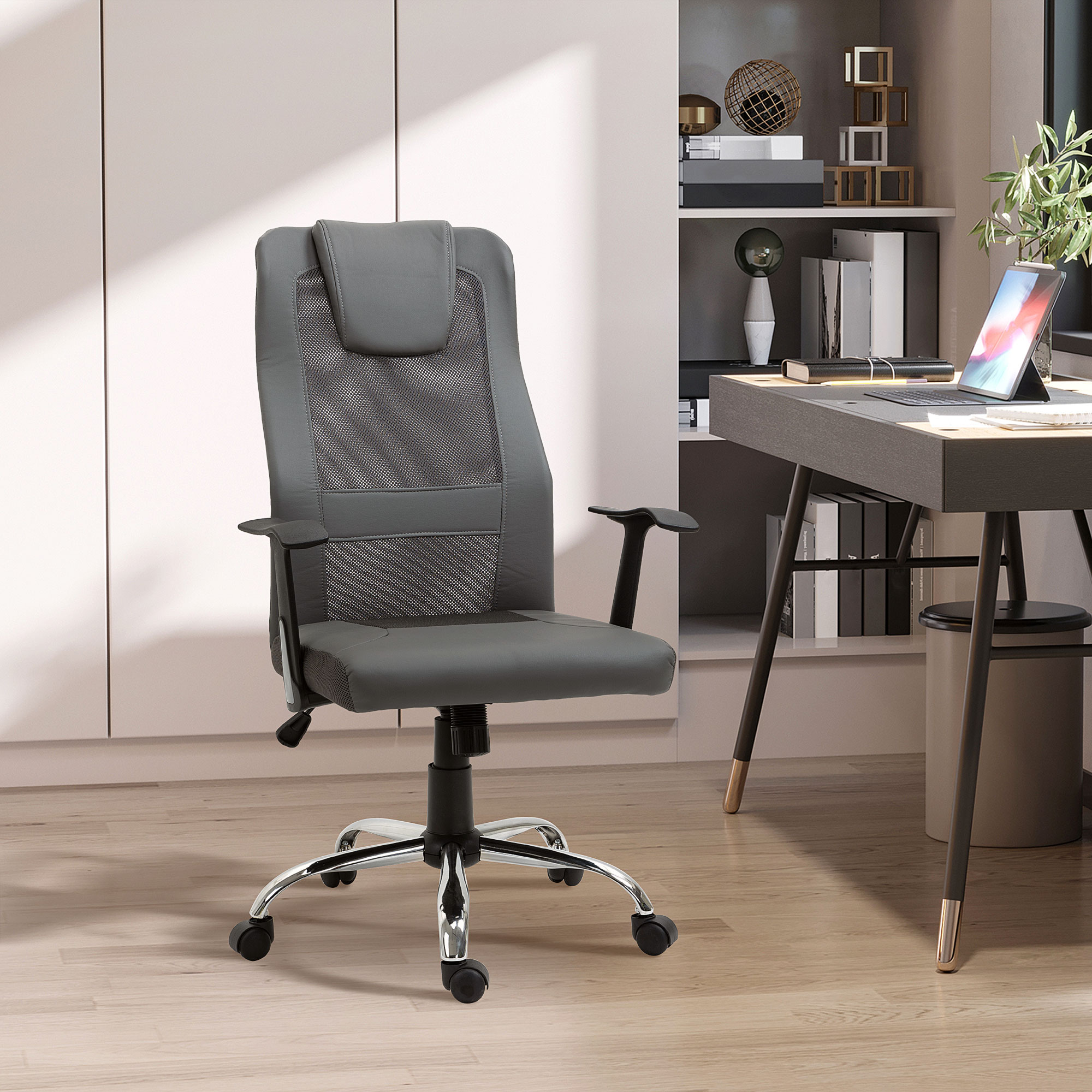 Aosom Facebook ad: Your Ideal Work-From-Home Setup Starts Here.