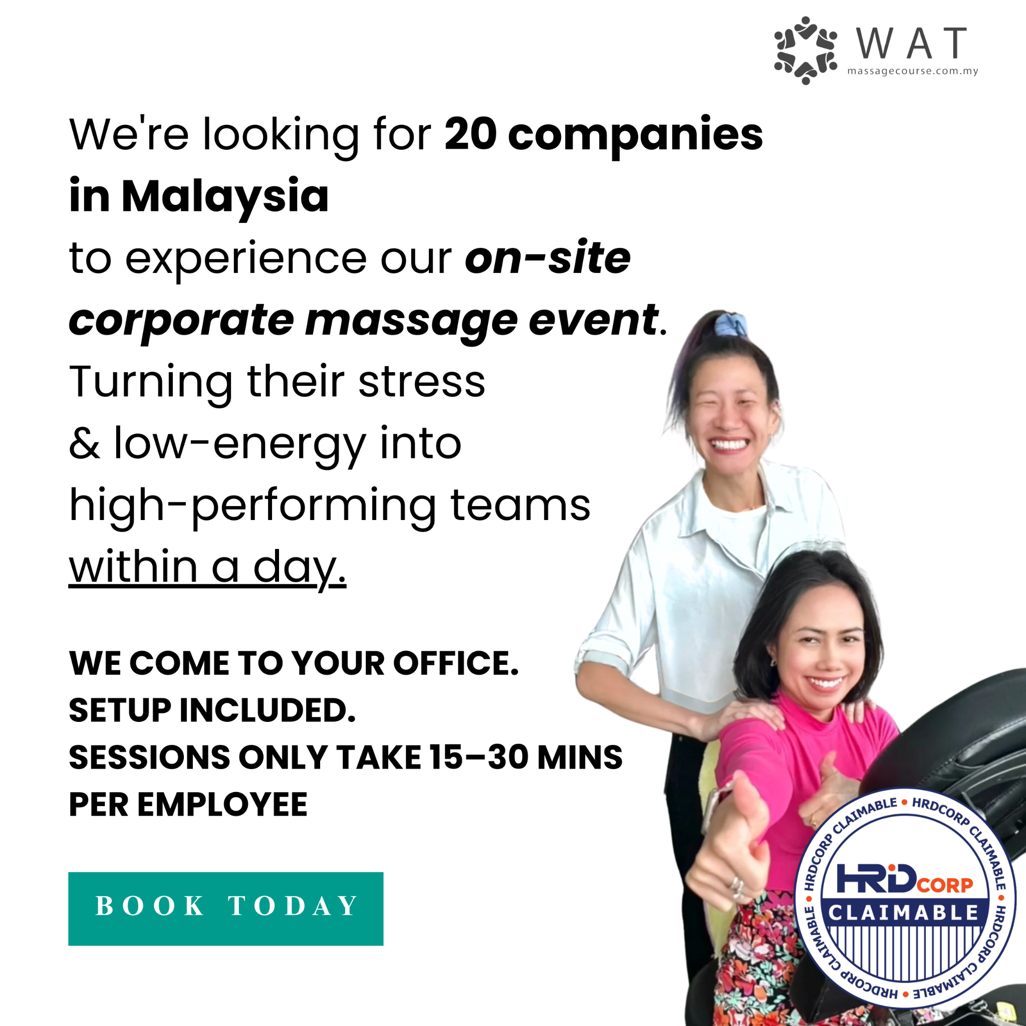 Wellness Art Massage School & Corporate Wellness Facebook ad