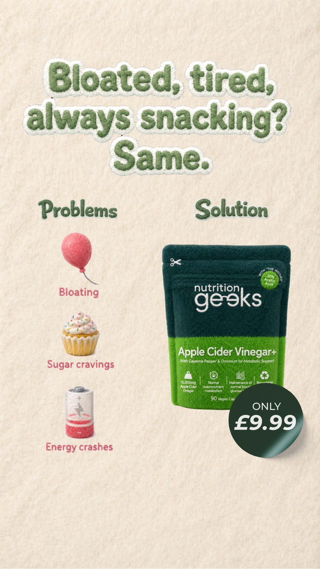 Nutrition Geeks Facebook ad