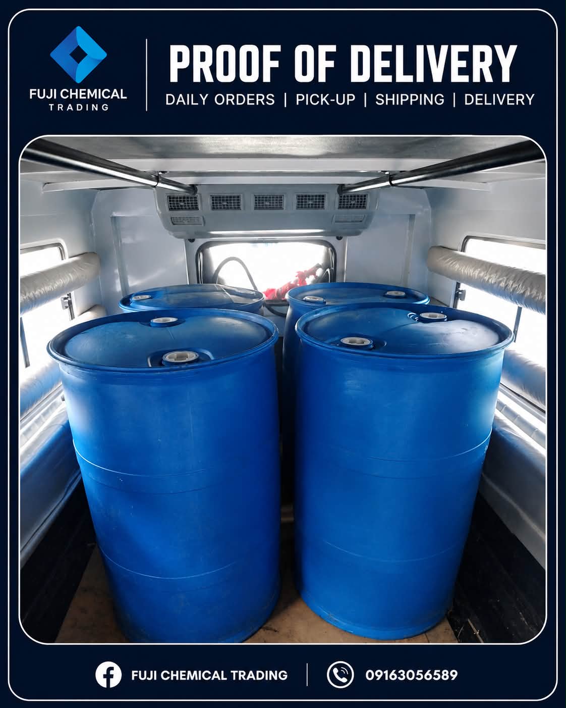 Fuji Chemical Trading Facebook ad: Proof of Delivery