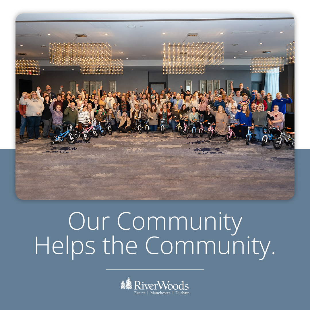 RiverWoods Exeter Facebook ad: Built on Giving Back