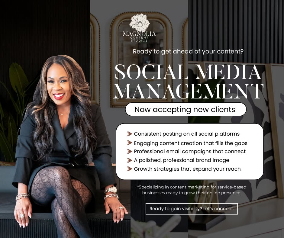 Magnolia Content Studios Facebook ad: Let us handle it!