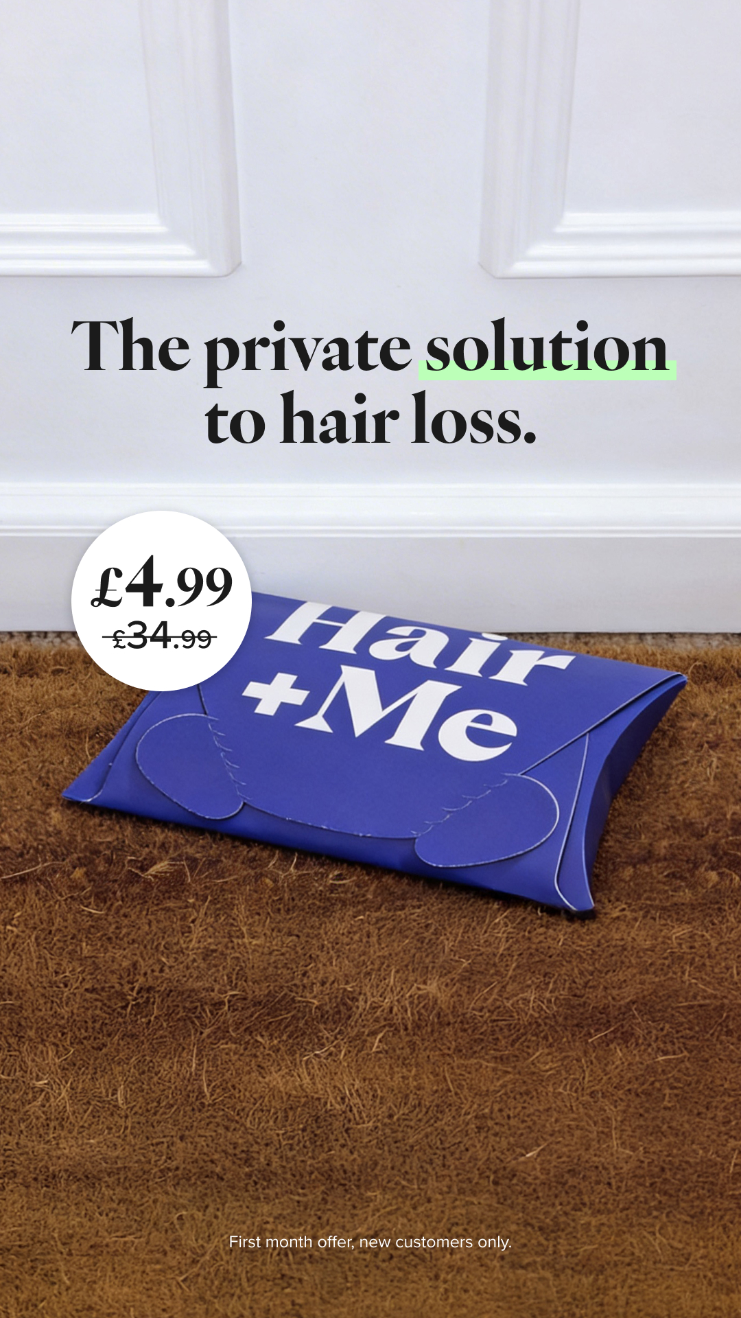 Hair + Me Facebook ad