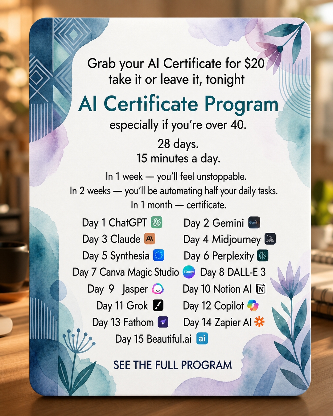 AI Made Simple Facebook ad
