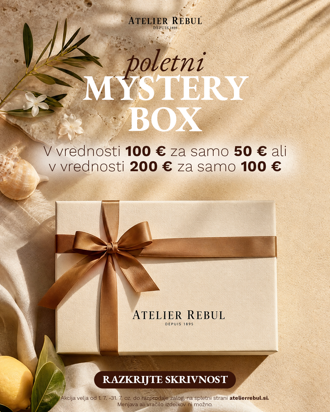 Atelier Rebul Slovenia Facebook ad: Pustite se presenetiti!