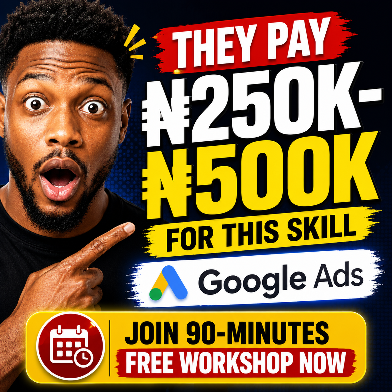 Shortcut School Facebook ad: Secure The Workshop Pass Now