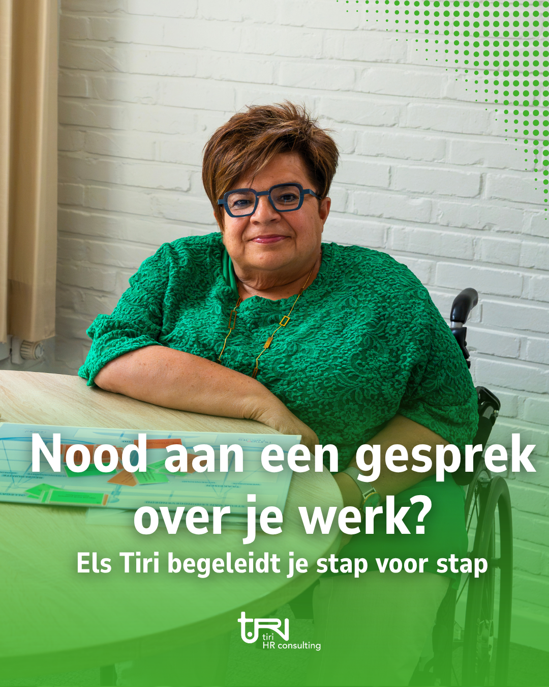 Tiri HR consulting Facebook ad: Je hoeft dit niet alleen uit te zoeken