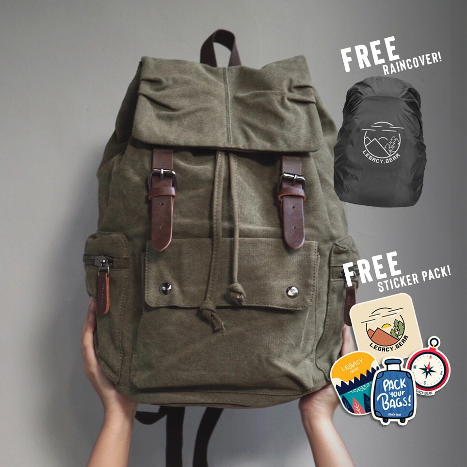 Legacy Gear Facebook ad: Best seller vintage backpack