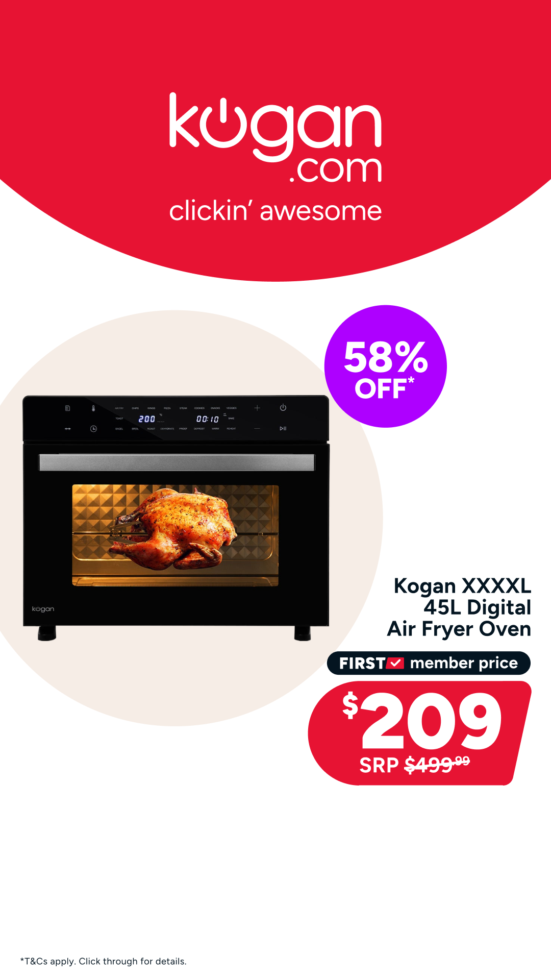 Kogan.com Facebook ad