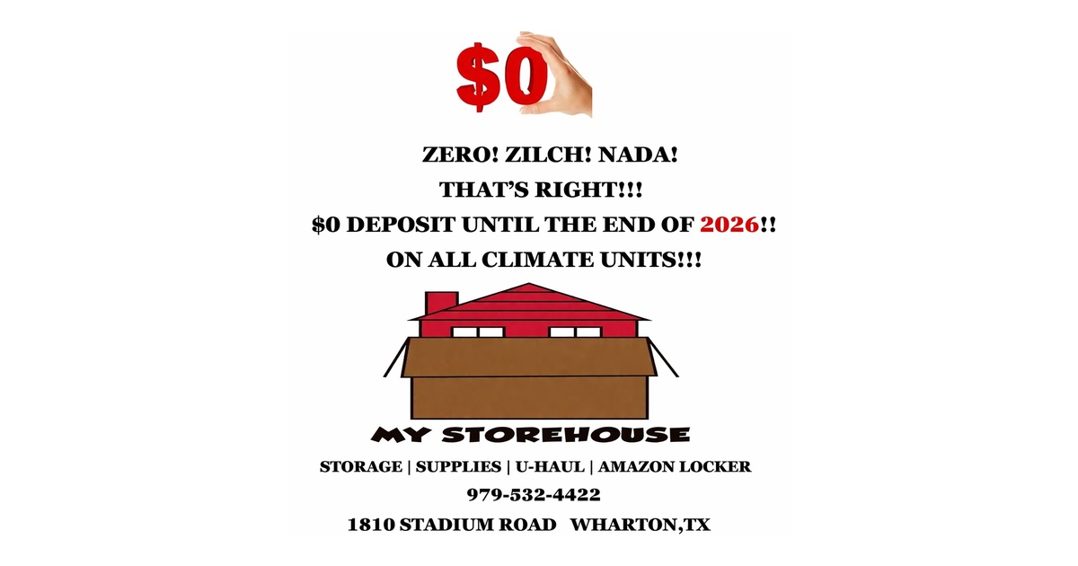 My Storehouse Mini Storage Facebook ad: 20% off select NEW units!
