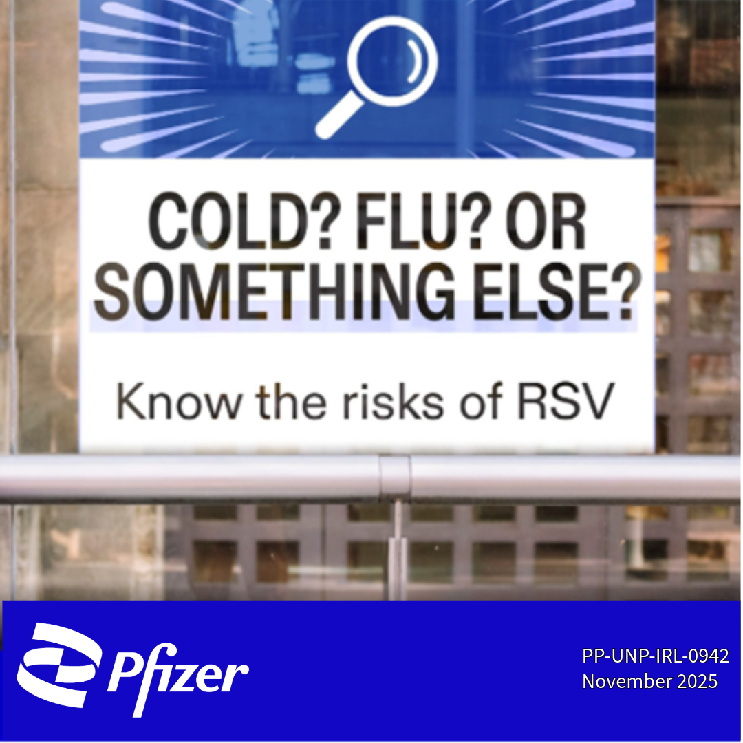 Pfizer Ireland Facebook ad: Talk to your healthcare professional for more information…