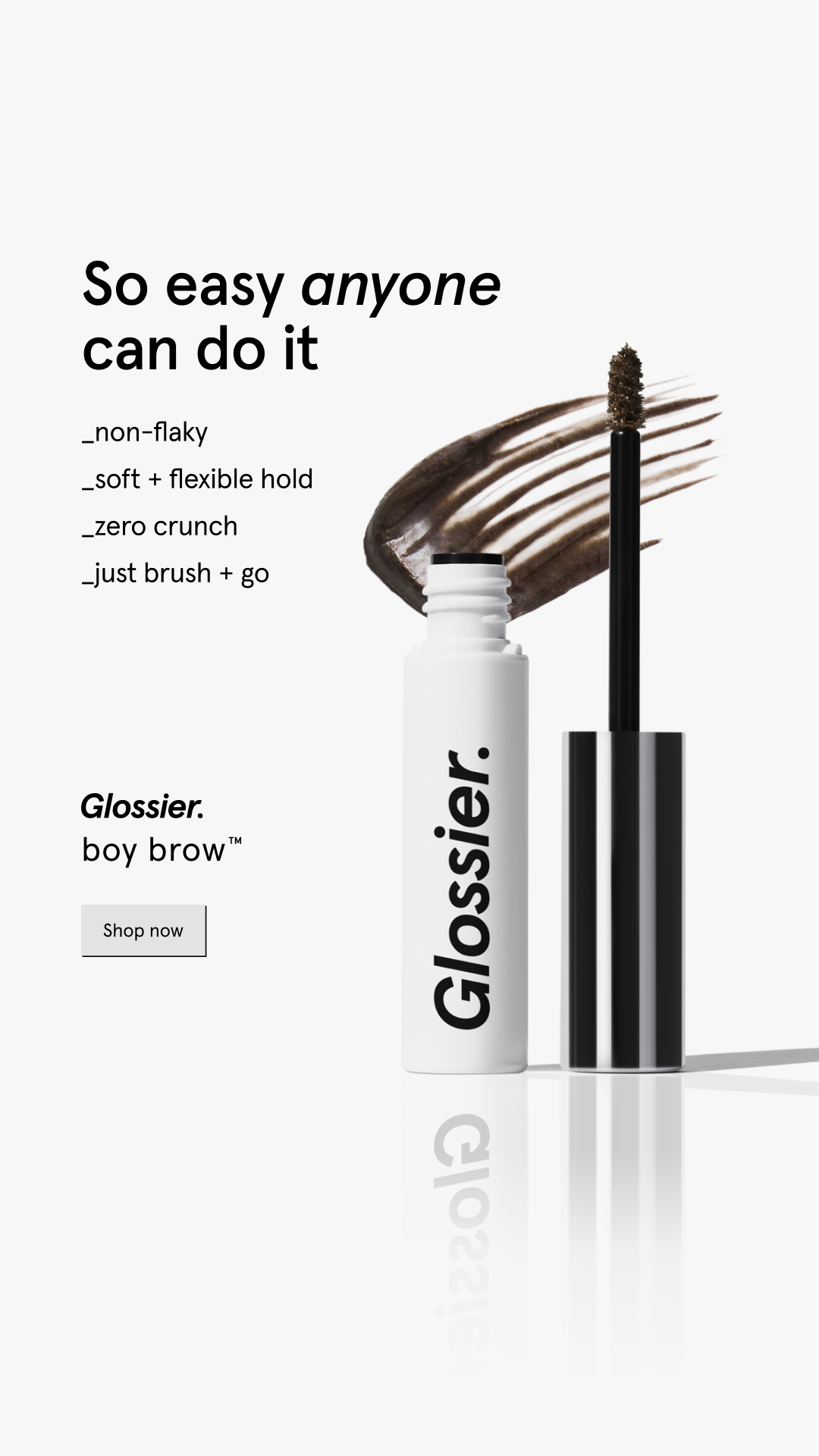 Glossier Facebook ad