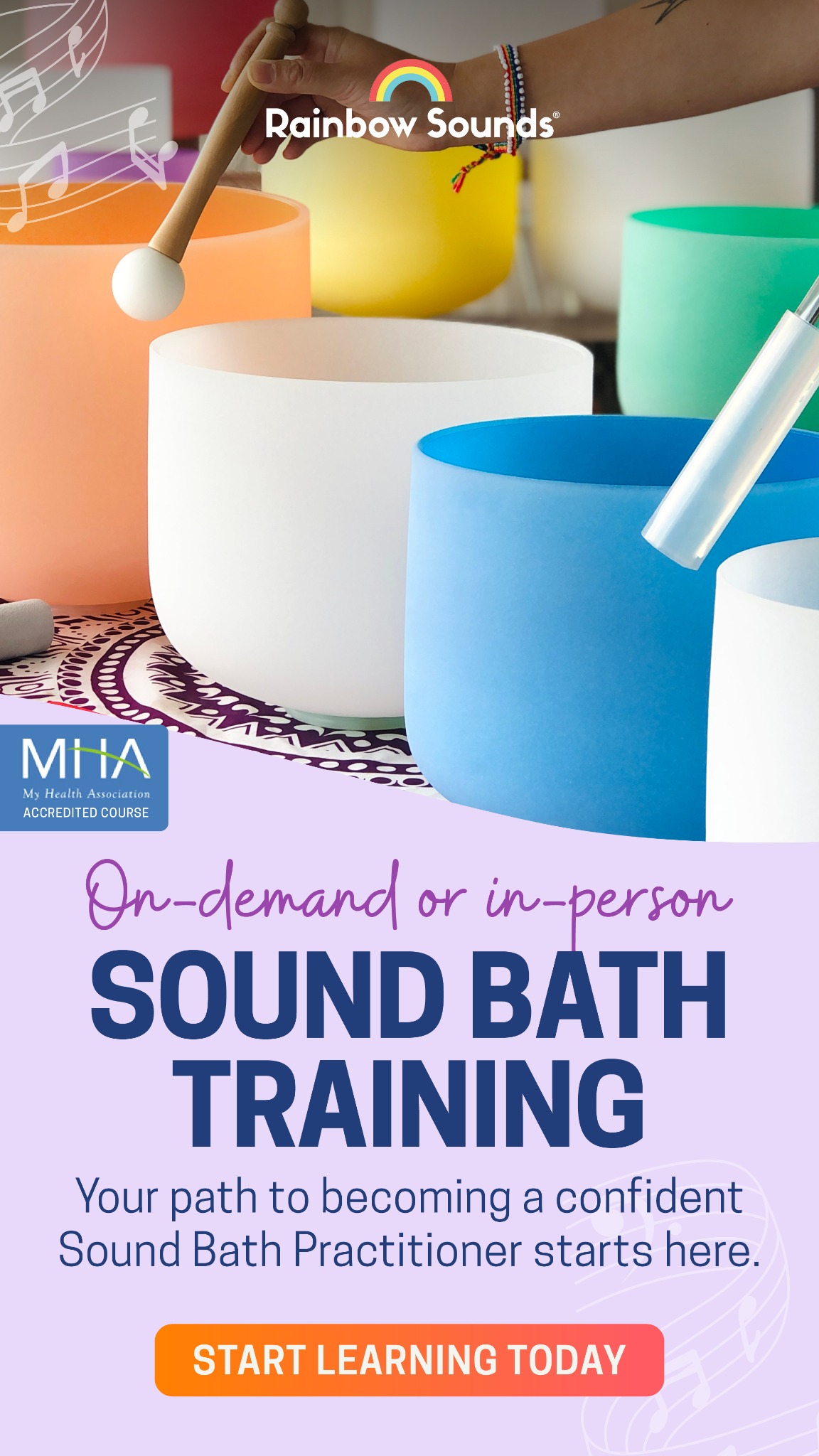 Rainbow Sounds Facebook ad